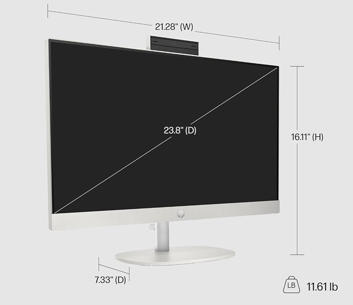 HP 24-cr0220 24-Inch FHD Touchscreen All-in-One Desktop 