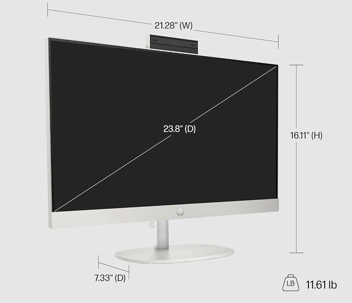 HP 24-cr1080 24-Inch FHD All-in-One Desktop 