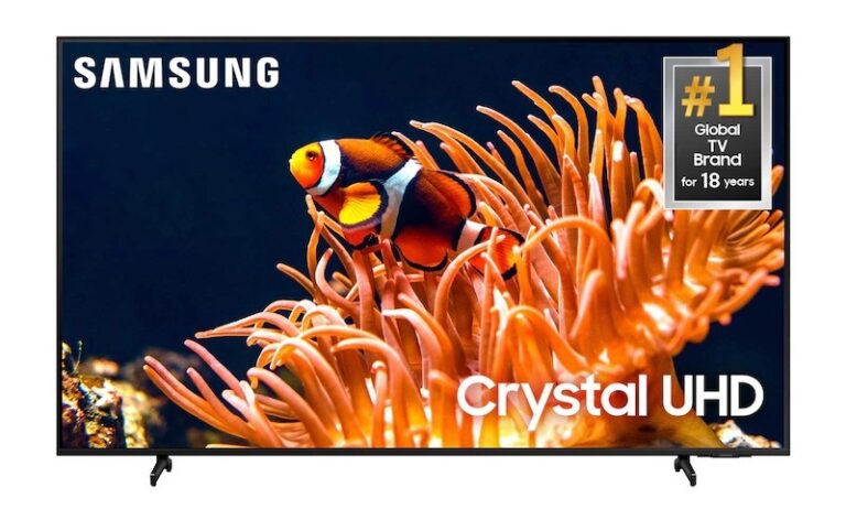 Samsung UN43DU8000 43-Inch Crystal 4K UHD HDR Smart TV (DU8000, 2024 Model)